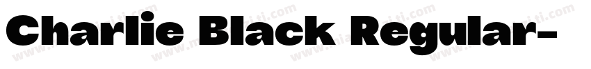 Charlie Black Regular字体转换